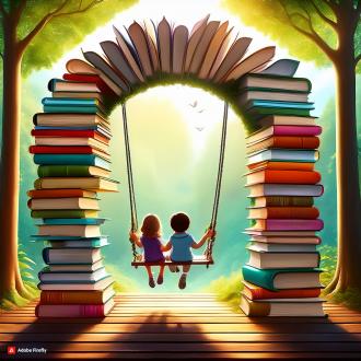 /Files/images/biblioteka/novoe/Firefly КАЗКОВИЙЛІСНА ПЕРЕДНЬОМУ ПЛАНІ АРКА З КНИЖОКУ ПРОХОДІ ГОЙДАЛКА ДІТИ ГОЙДАЮТЬСЯ ТА ЧИТАЮТЬ КР (1).jpg